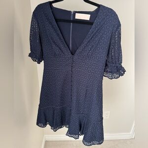 Navy blue mini dress